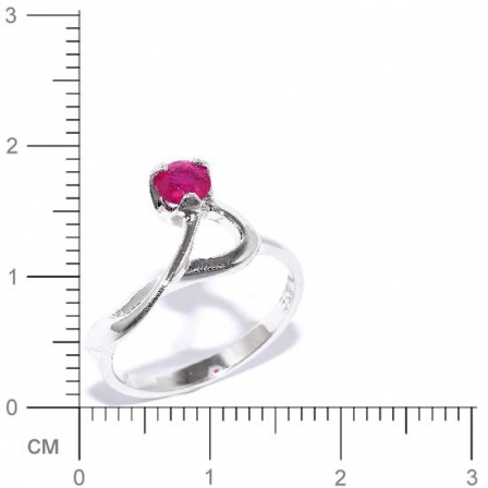 Кольцо с рубинами из серебра (арт. 907417)
