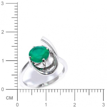 Кольцо с агатами из серебра (арт. 907420)