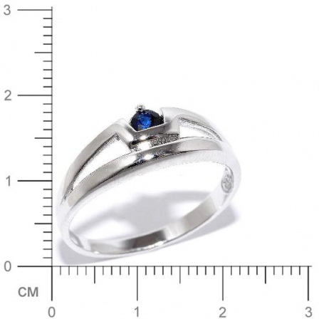 Кольцо с сапфирами из серебра (арт. 907811)