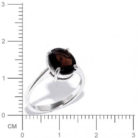 Кольцо с раухтопазами из серебра (арт. 907987)