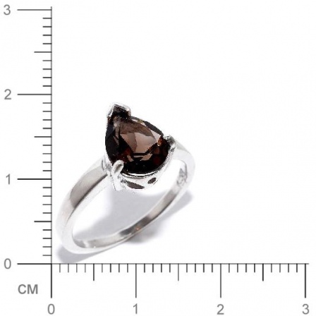 Кольцо с раухтопазами из серебра (арт. 908181)