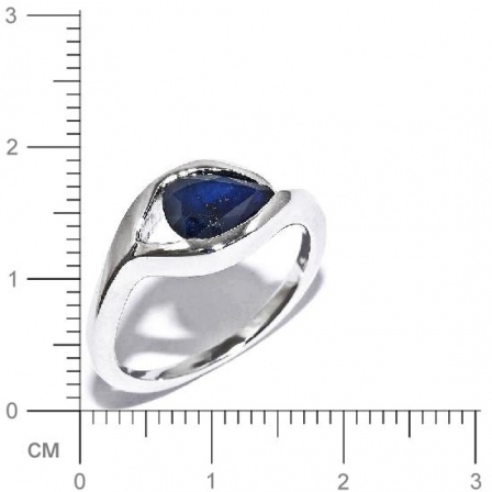 Кольцо с сапфирами из серебра (арт. 908301)