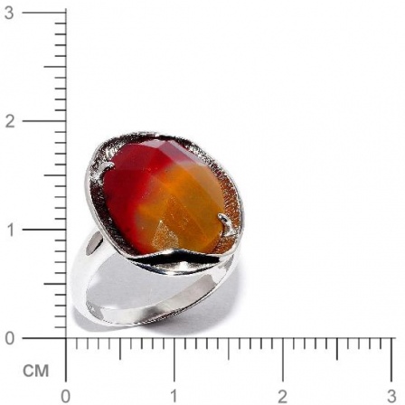 Кольцо с яшмой из серебра (арт. 909757)