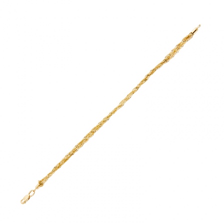 Браслет декоративного плетения из жёлтого золота (арт. 350378)