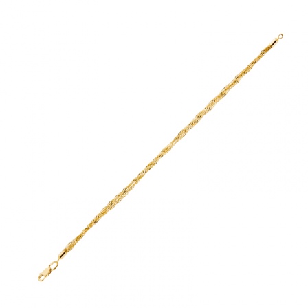 Браслет декоративного плетения из жёлтого золота (арт. 350379)