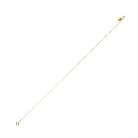 Браслет плетения "Якорное"  Полумесяц из жёлтого золота (арт. 350381)