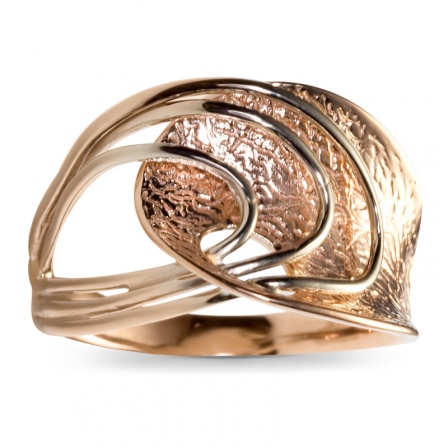 Кольцо из комбинированного золота  (арт. 350717)
