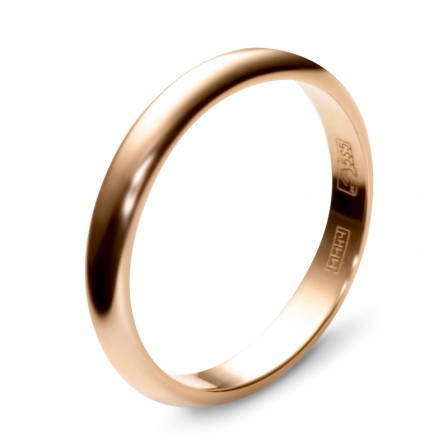 Обручальное кольцо из красного золота  (арт. 351626)
