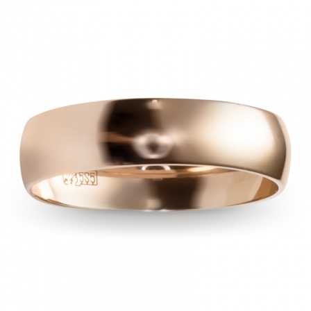 Обручальное кольцо из красного золота  (арт. 351633)
