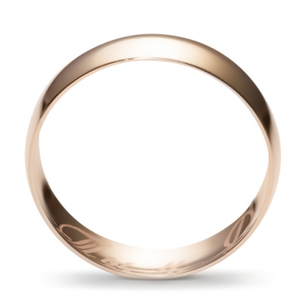 Гладкое обручальное Обручальное кольцо из красного золота (арт. 351638)