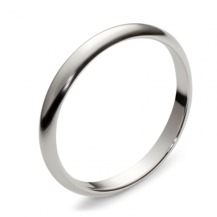Обручальное кольцо из белого золота  (арт. 351652)