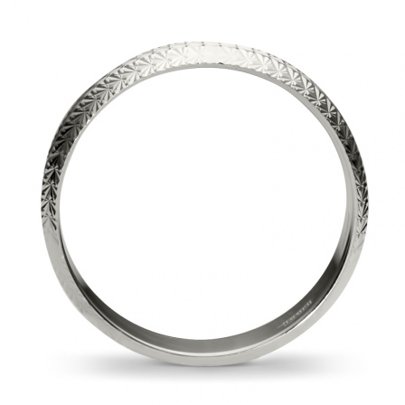 Обручальное кольцо из белого золота  (арт. 351713)
