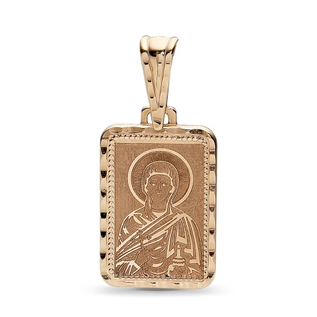 Подвеска-иконка "Святая Мария Магдалина" из красного золота (арт. 352420)