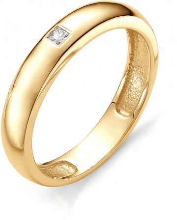 Кольцо с 1 бриллиантом из красного золота (арт. 801025)