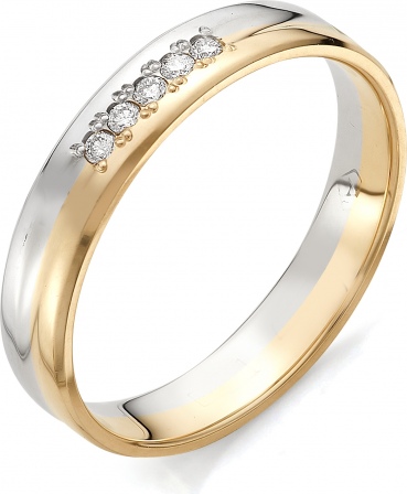 Кольцо с бриллиантами из красного золота (арт. 811443)