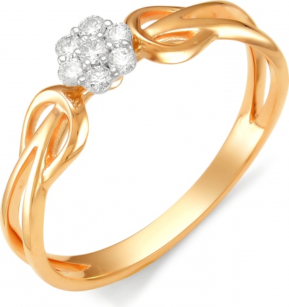 Кольцо с бриллиантом из красного золота (арт. 811503)