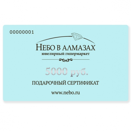 Подарочный сертификат на 5 000 рублей (арт. 991218)