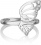 Кольцо с эмалью и аметистами из серебра