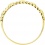 Кольцо Сердечки с 6 фианитами из жёлтого золота