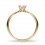 Классическое кольцо с бриллиантом 0.4 карат из желтого золота