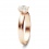 Классическое кольцо с бриллиантом 0.7 карат из красного золота