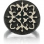 Кольцо из чернёного серебра