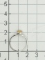 Кольцо с 1 цитрином из серебра