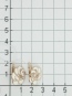 Серьги Цветы с 16 фианитами из серебра с позолотой