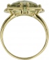 Кольцо с 1 аметистом из жёлтого золота