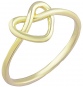 Кольцо Сердце из жёлтого золота