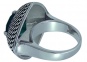 Кольцо с хризопразами из серебра
