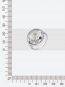 Кольцо с перламутром и фианитами из серебра
