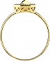 Кольцо с 18 фианитами из жёлтого золота