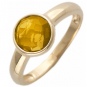 Кольцо с кварцем из красного золота