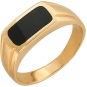 Кольцо с ониксом из красного золота