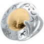 Кольцо с кварцем из серебра