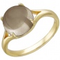 Кольцо с раухтопазом из желтого золота