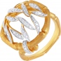 Кольцо с 52 бриллиантами из жёлтого золота