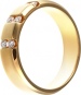 Кольцо с 6 бриллиантами из жёлтого золота