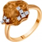 Кольцо с 8 бриллиантами из красного золота