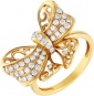 Кольцо с 44 бриллиантами из жёлтого золота