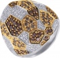 Кольцо с 203 бриллиантами из белого золота