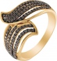 Кольцо с 116 бриллиантами из жёлтого золота