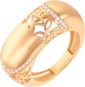 Кольцо с 32 бриллиантами из красного золота