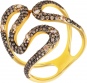 Кольцо с 245 бриллиантами из жёлтого золота
