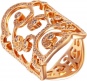 Кольцо с 136 бриллиантами из красного золота