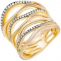 Кольцо с 83 бриллиантами из жёлтого золота