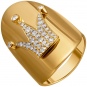 Кольцо с 42 бриллиантами из жёлтого золота