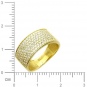 Кольцо с 130 бриллиантами из жёлтого золота 750 пробы