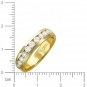 Кольцо с 10 бриллиантами из жёлтого золота 750 пробы